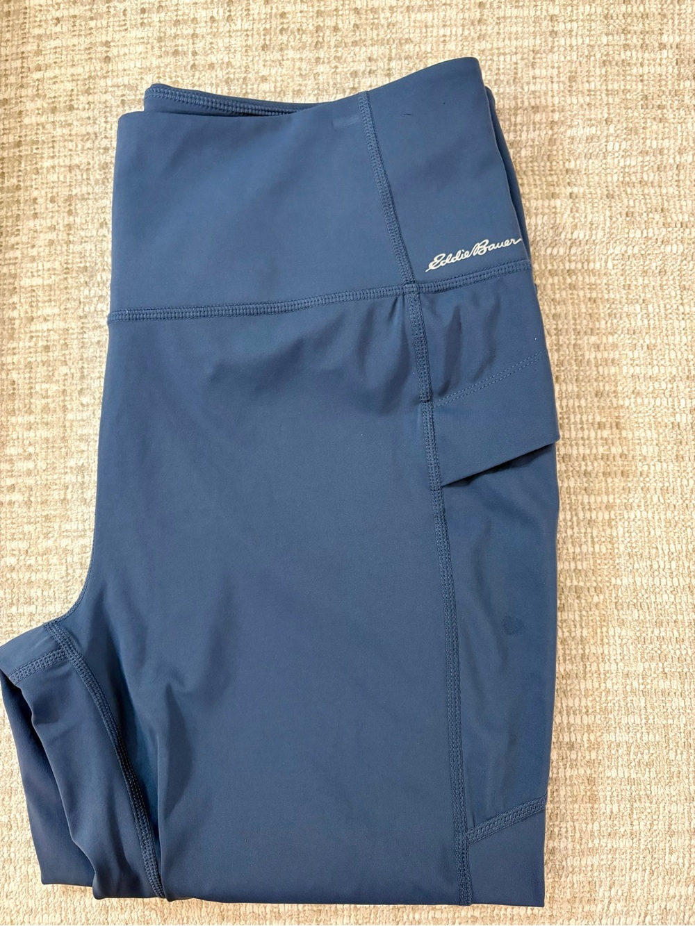 Eddie Bauer Women's Capri Active Pants in Slate Blue. - Picture 4 of 7